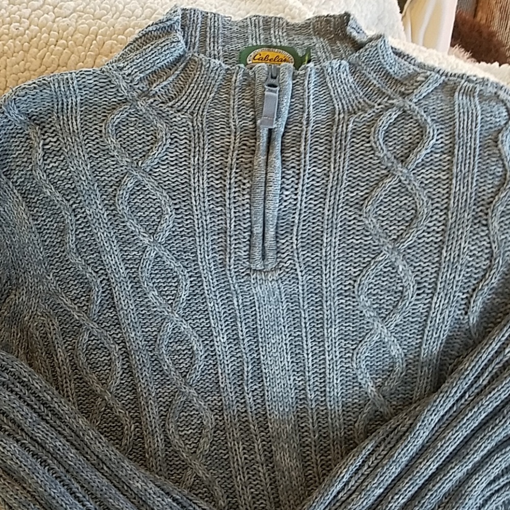 Cabela quarter zip sweater